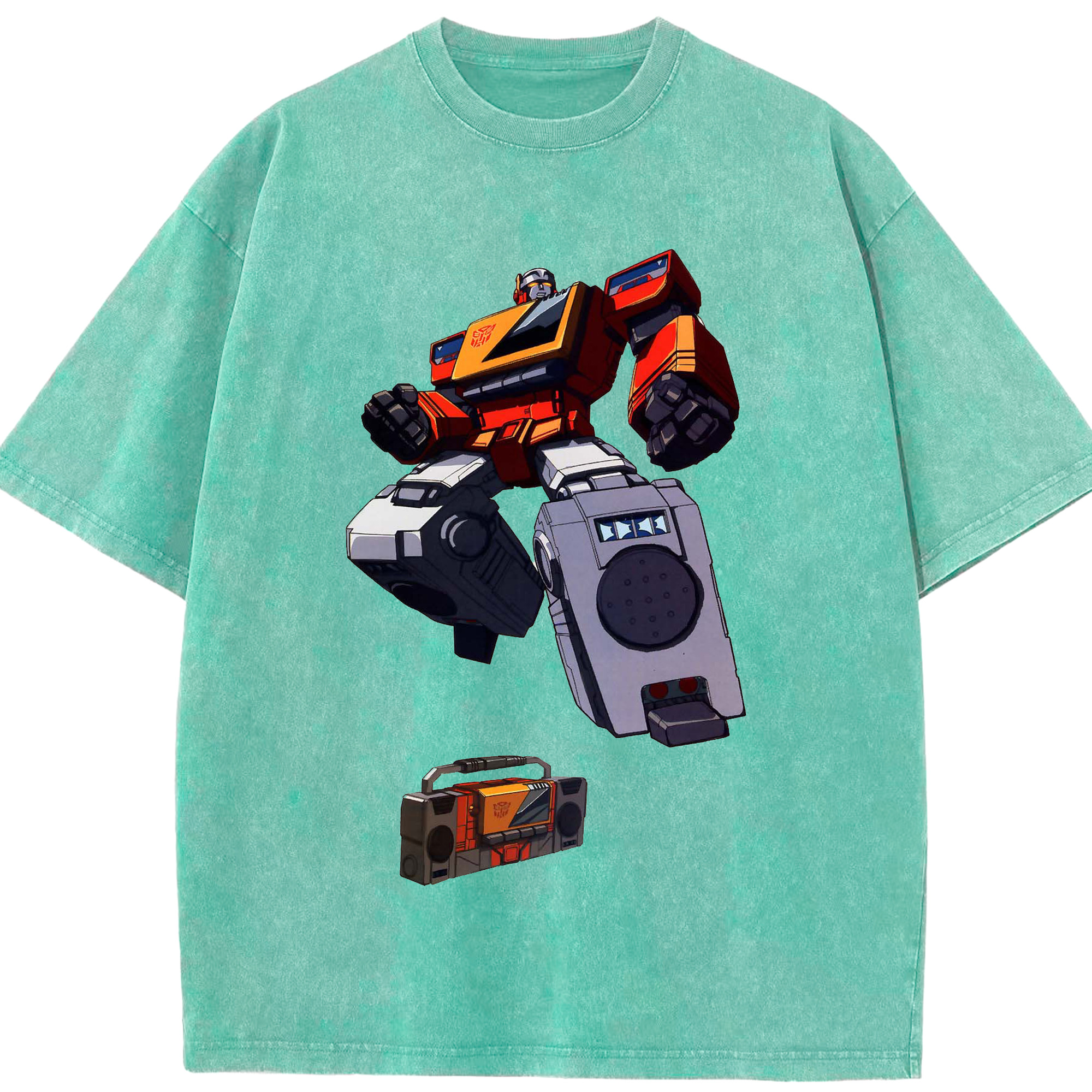 （画像用）  綿100% ヴィンテージ風 半袖Tシャツ（フロントプリント）